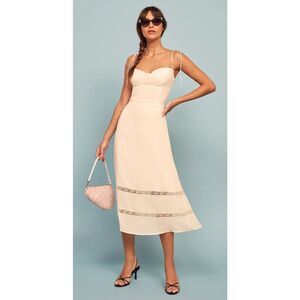 Reformation Ronan Dress in Ivory NWT Size 2